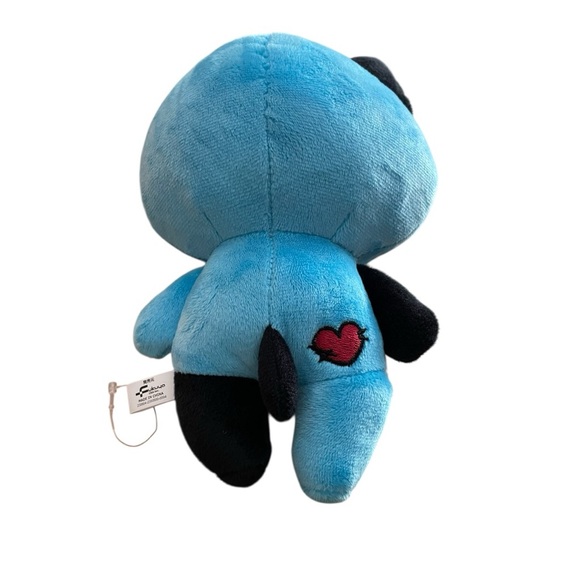 Fukuya PatchPatchFriends 8” Inch Mini CAT Plush Doll Black And Blue button eyes - Picture 2 of 7